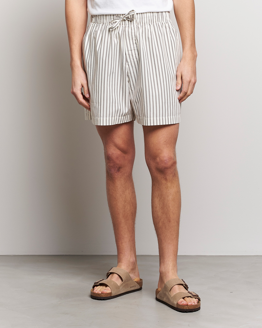 Herre | Tøj | Tekla | Poplin Pyjama Shorts Hopper Stripes