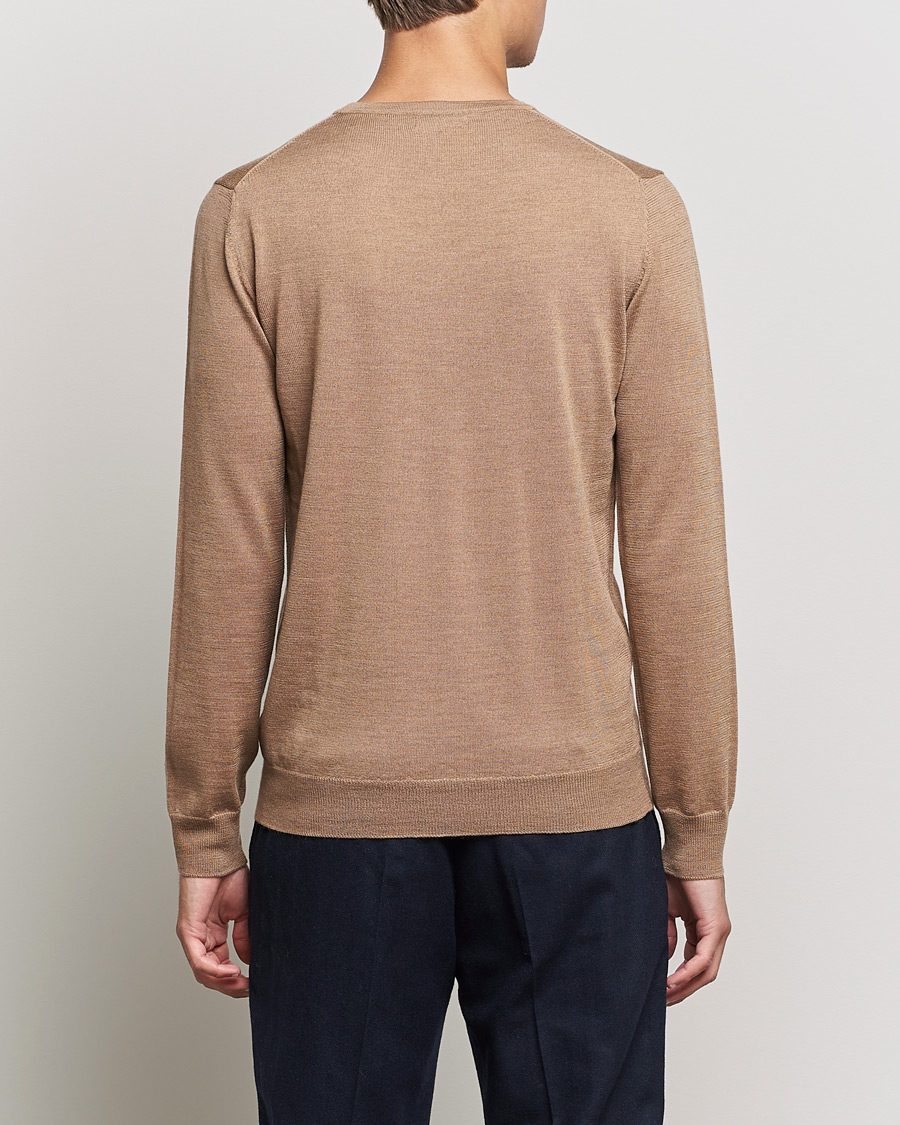 Herre | Trøjer | J.Lindeberg | Lyle True Merino Crew Neck Pullover Tiger Brown