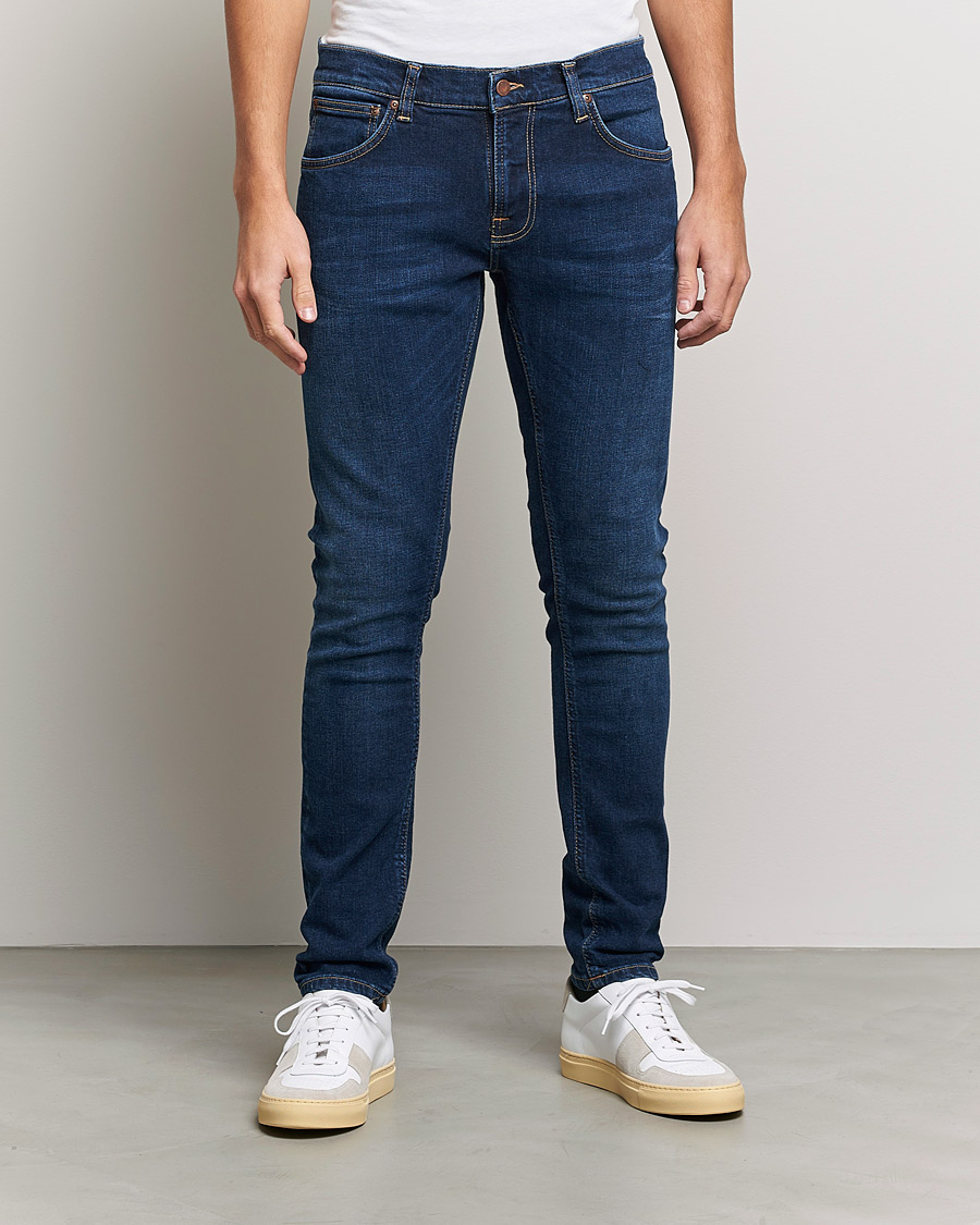 Herre | Blå jeans | Nudie Jeans | Tight Terry Jeans Dark Steel