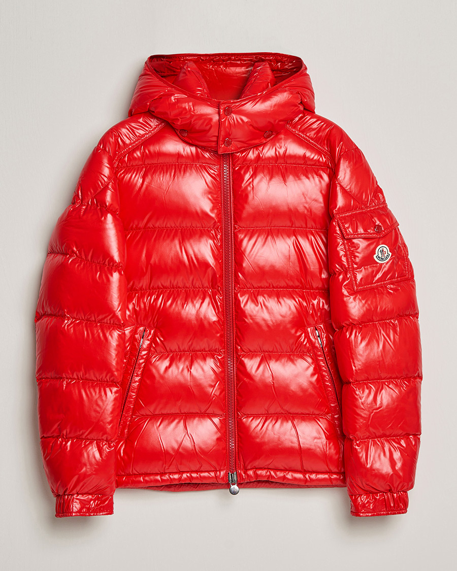 skillevæg andrageren hobby Moncler Maya Down Jacket Red - CareOfCarl.dk