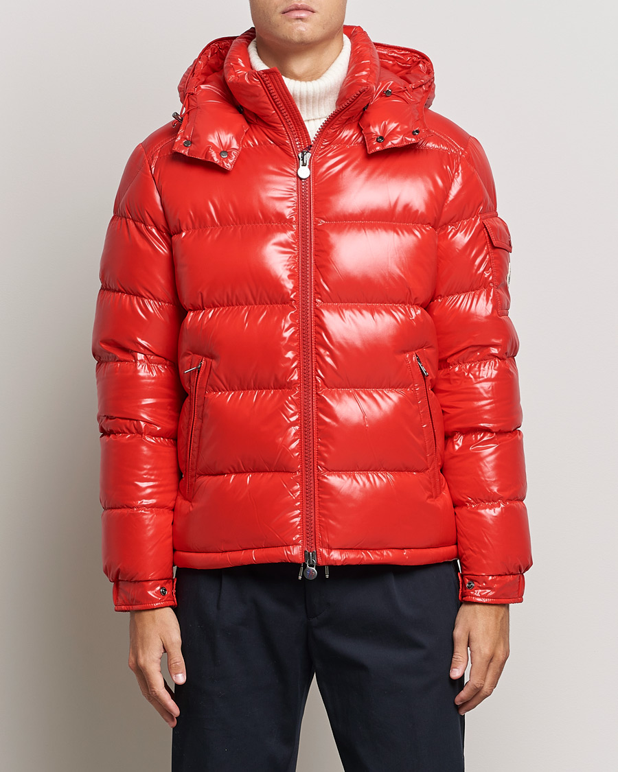 skillevæg andrageren hobby Moncler Maya Down Jacket Red - CareOfCarl.dk