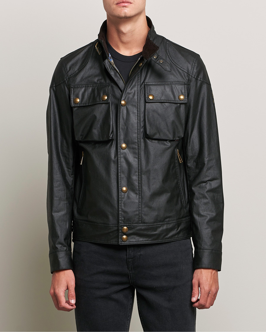 Belstaff Racemaster Waxed Jacket Black CareOfCarl