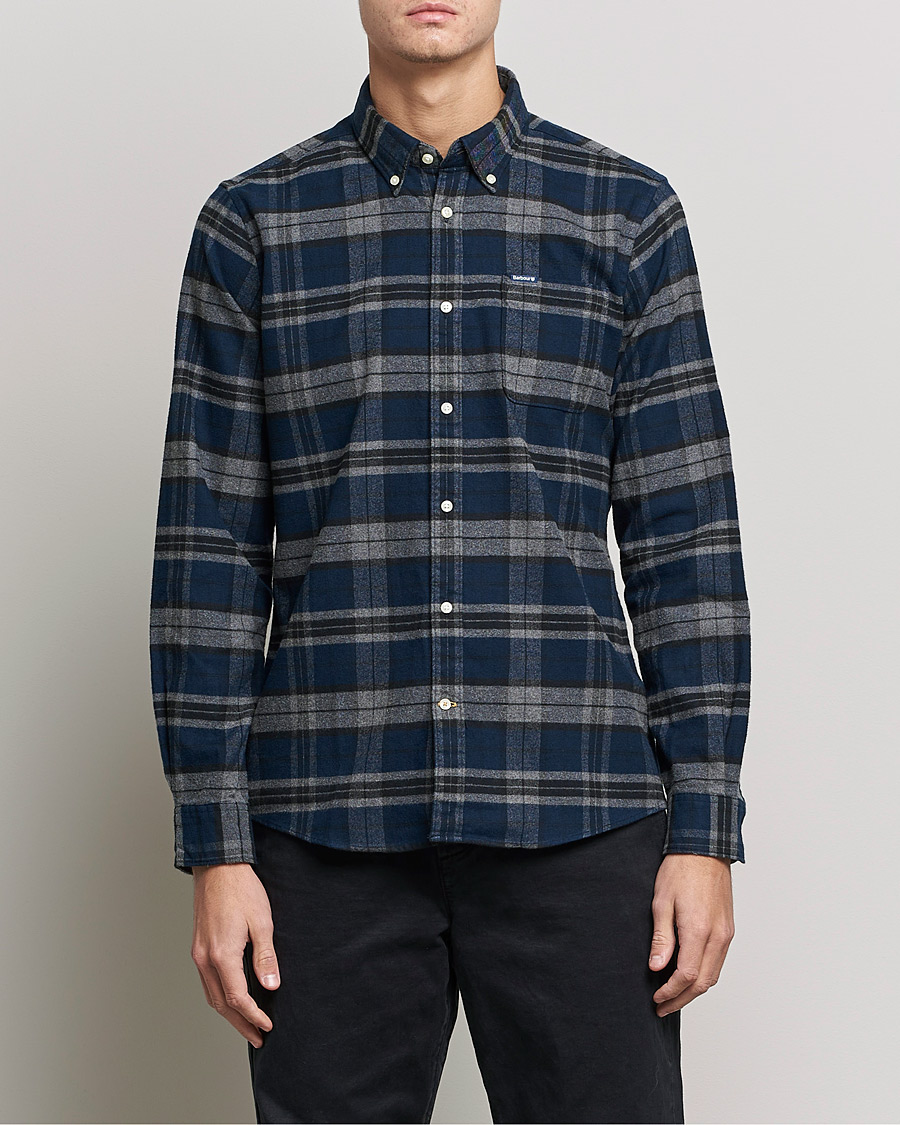 Barbour Lifestyle Betsom Flannel Check Shirt Grey Marl - CareOfCarl.dk