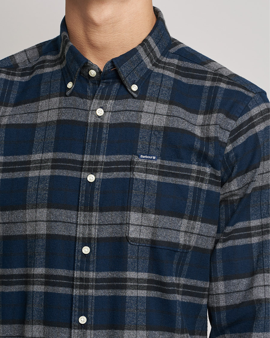 Barbour Lifestyle Betsom Flannel Check Shirt Grey Marl - CareOfCarl.dk