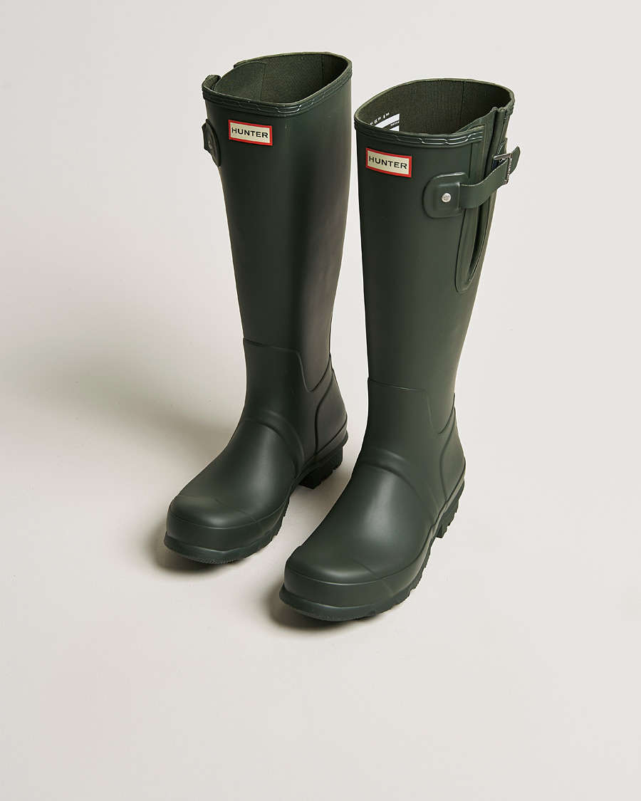 Hunter Boots Tall Side Adjustable Boot Dark Olive - CareOfCarl.dk