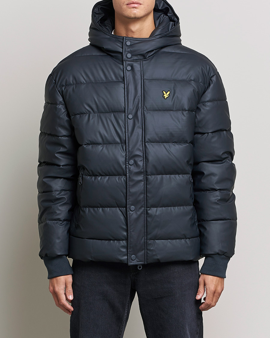 Lyle Scott Rubberised Puffer Jacket Dark Navy CareOfCarl