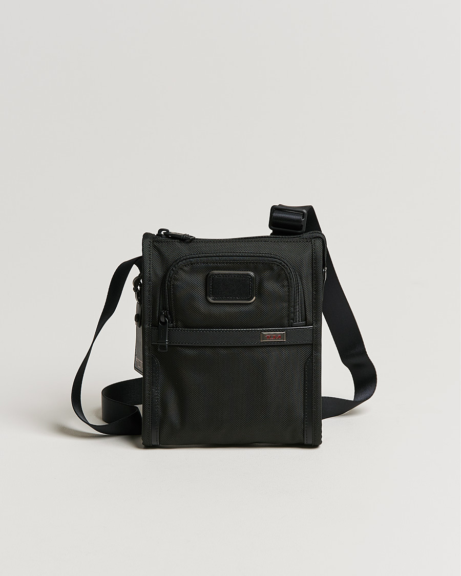 Alpha 3 Pocket Small Crossbody Bag Black - CareOfCarl.dk