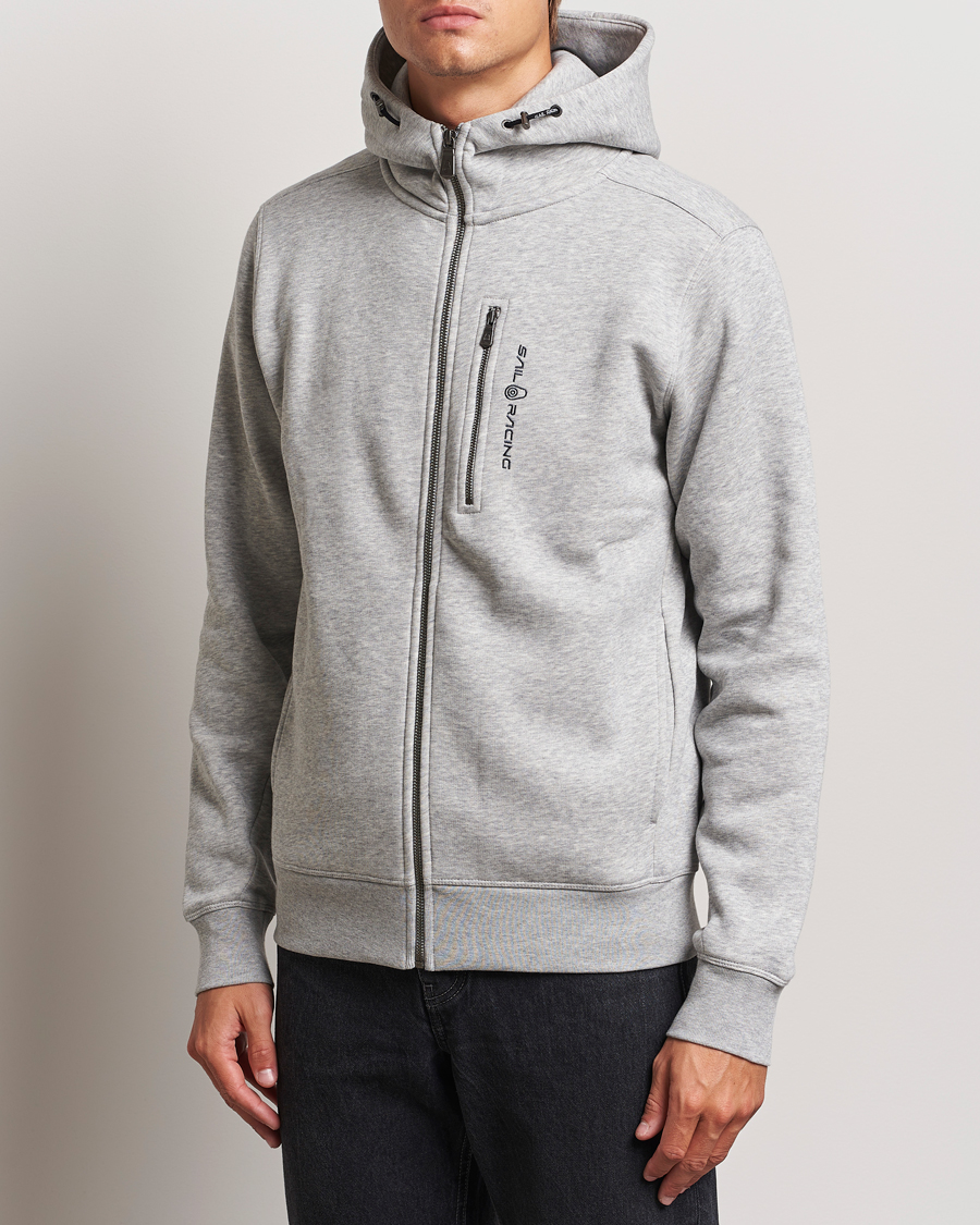 Herre |  | Sail Racing | Bowman Full Zip Hoodie Grey Melange