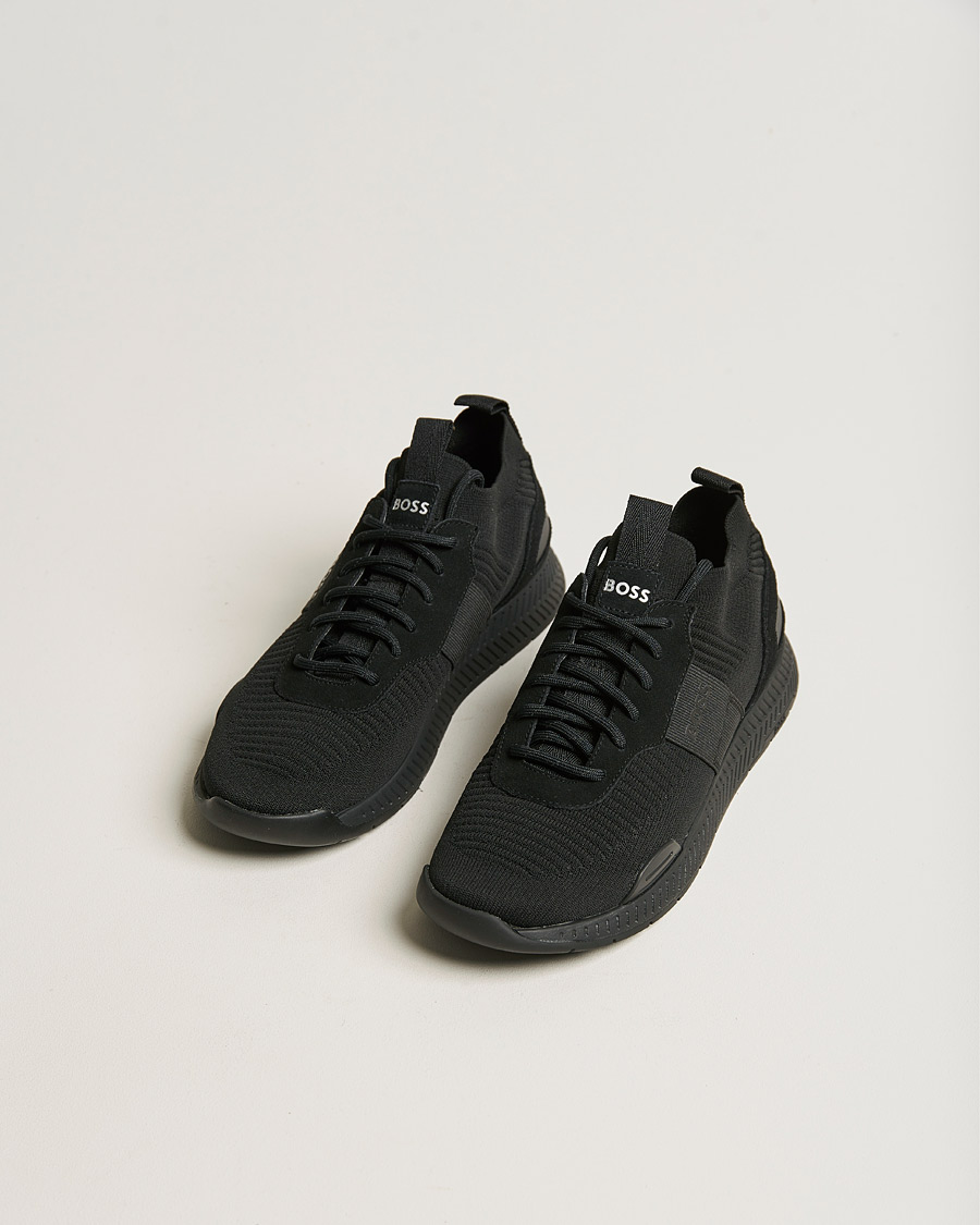 Herre | BOSS | BOSS BLACK | Titanium Running Sneaker Black
