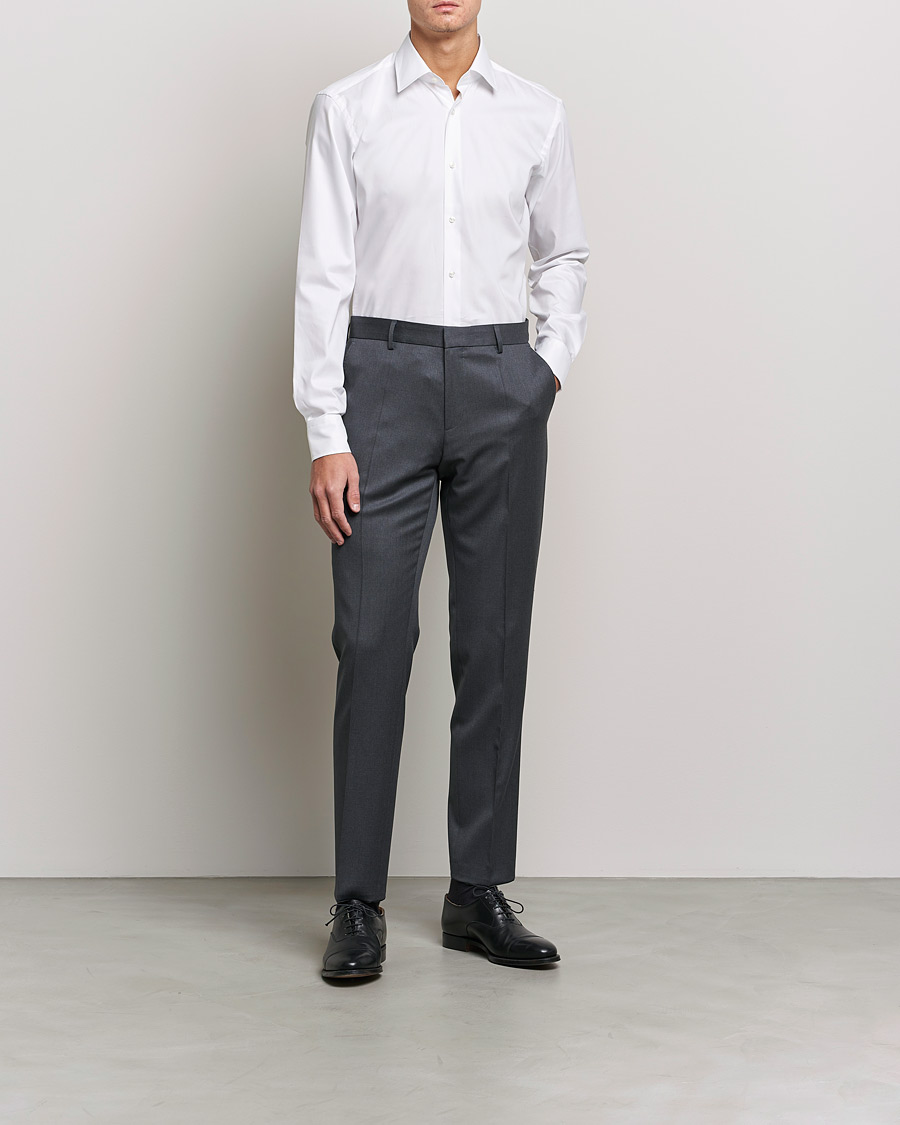Herre | Businesskjorter | BOSS BLACK | Joe Regular Fit Shirt White