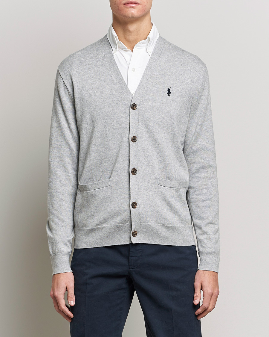 Herre | World of Ralph Lauren | Polo Ralph Lauren | Cotton Cardigan Andover Heather