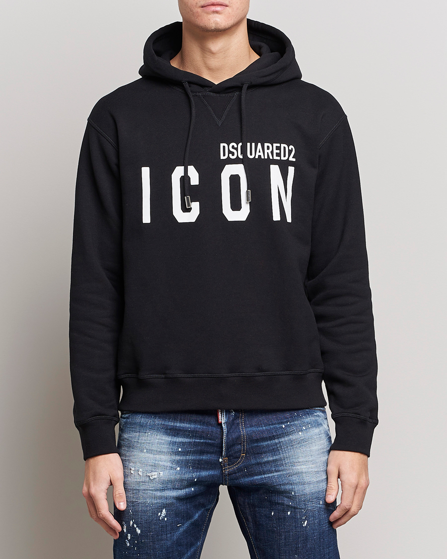 Herre | Tøj | Dsquared2 | Icon Logo Hoodie Black