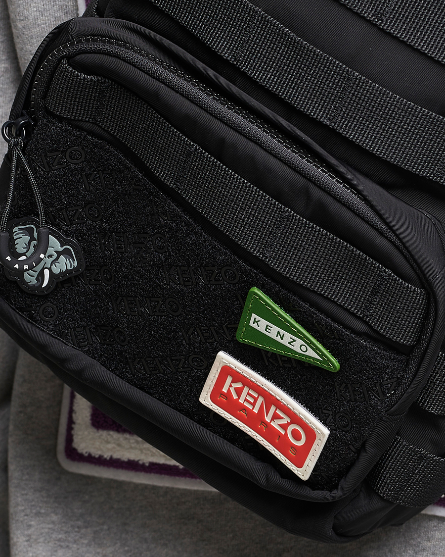Herre | KENZO One Shoulder Backpack Black | KENZO | One Shoulder Backpack Black
