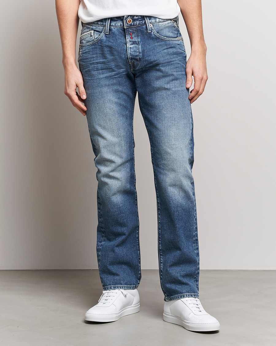 sjækel bøf Produktion Replay Waitom Stretch Jeans Medium Blue - CareOfCarl.dk