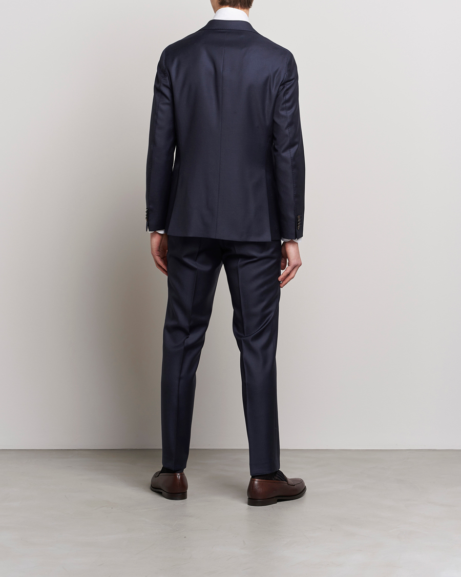 Herre | Jakkesæt | Oscar Jacobson | Ego Loro Piana Zelander Merino Wool Suit Navy