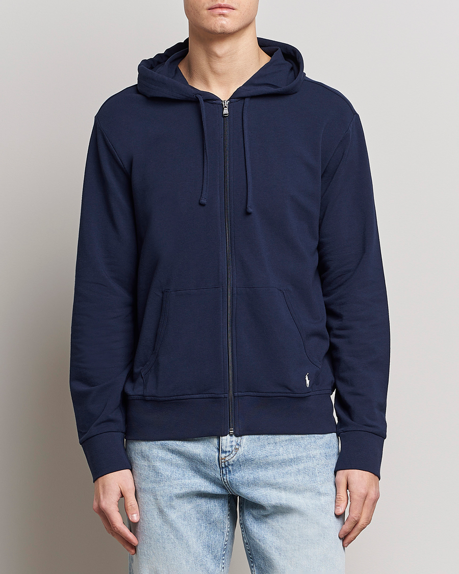 Herre |  | Polo Ralph Lauren | Cotton Jersey Long Sleeve Hoodie Cruise Navy