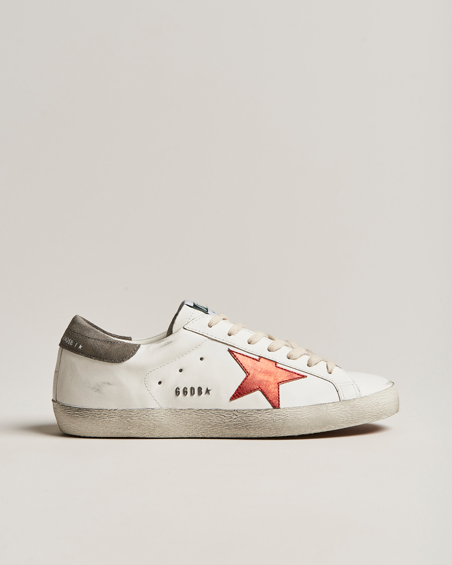 At opdage Tether Professor Golden Goose Deluxe Brand Super-Star Sneakers White/Red - CareOfCarl.dk