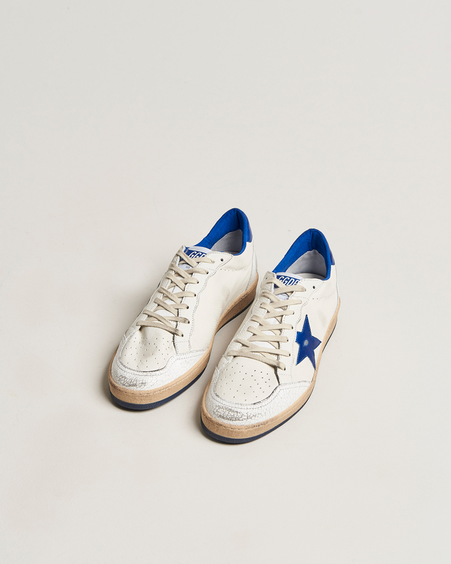 sammen sund fornuft Snestorm Golden Goose Deluxe Brand Ball Star Sneakers White/Blue - CareOfCarl.dk