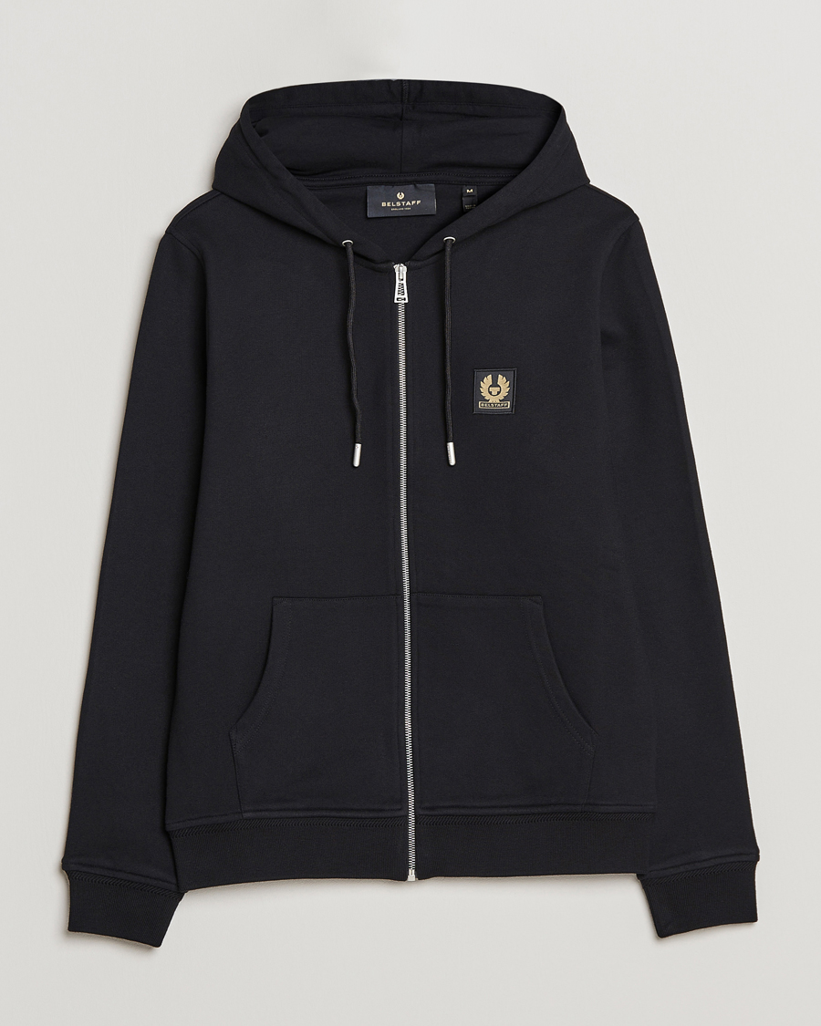 Herre | Trøjer | Belstaff | Full Zip Hoodie Black