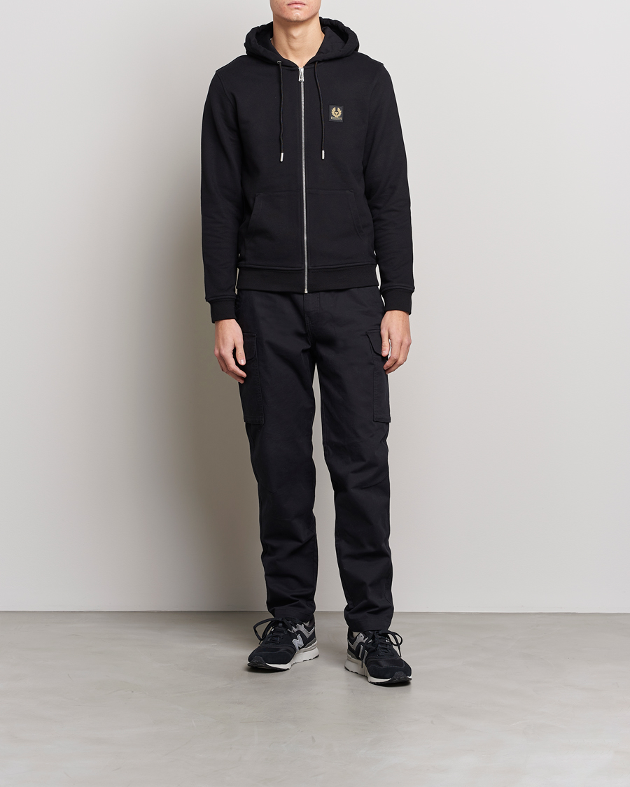 Herre | Trøjer | Belstaff | Full Zip Hoodie Black