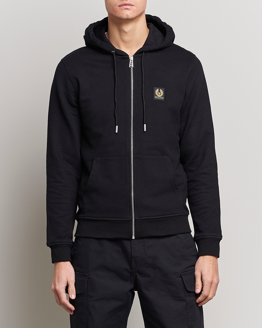 Herre | Trøjer | Belstaff | Full Zip Hoodie Black