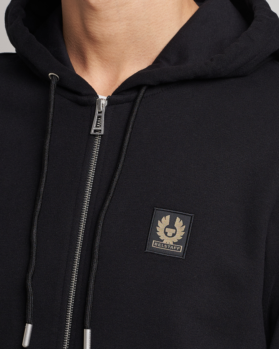 Herre | Trøjer | Belstaff | Full Zip Hoodie Black