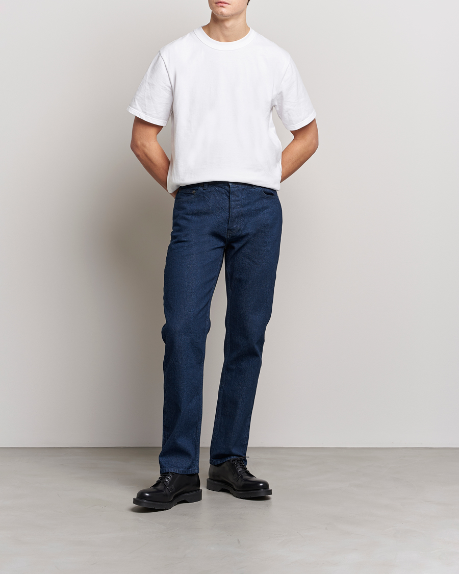 Staple Withered pude Filippa K Loose Straight Jeans Ocean - CareOfCarl.dk