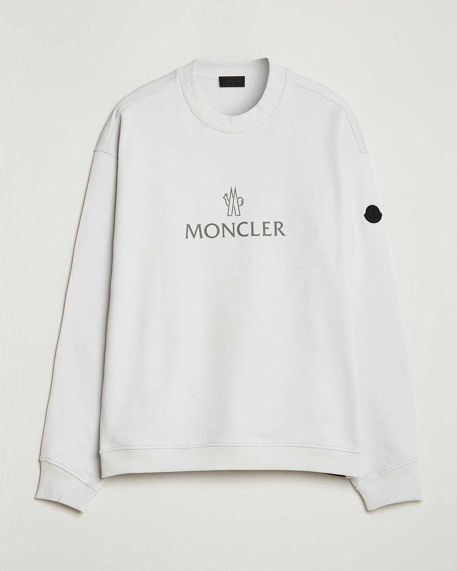 Herre | Trøjer | Moncler | Lettering Logo Sweatshirt White