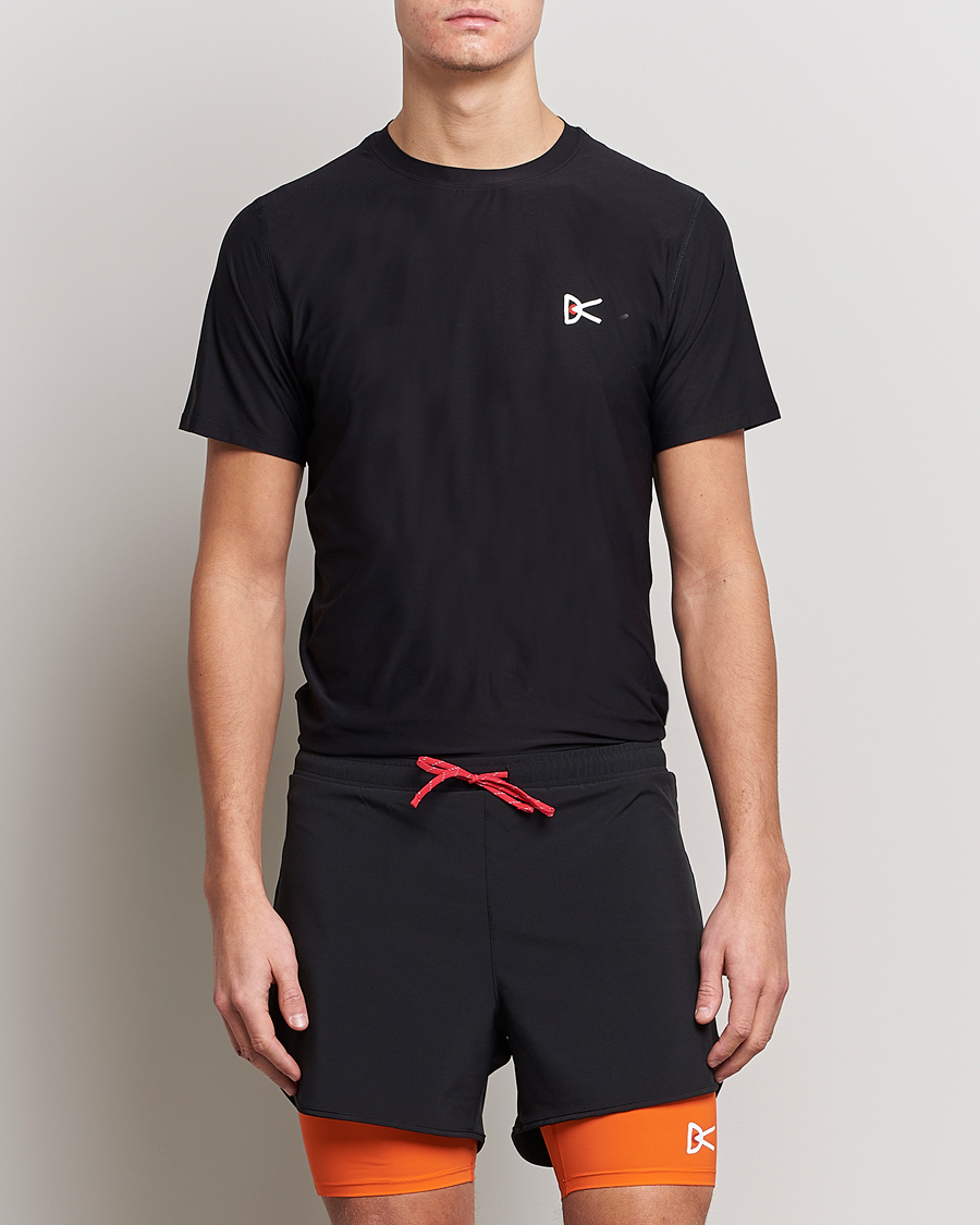 Herre | Running | District Vision | Aloe-Tech Short Sleeve T-Shirt Black