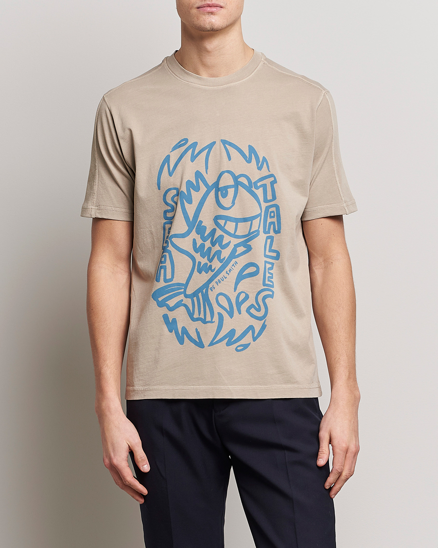 PS Paul Smith Organic Cotton Sea Tales T-Shirt Grey - CareOfCarl.dk