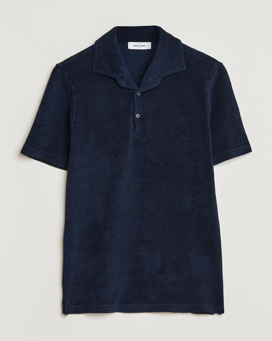 Herre | Polotrøjer | Gran Sasso | Cotton Terry Polo Navy