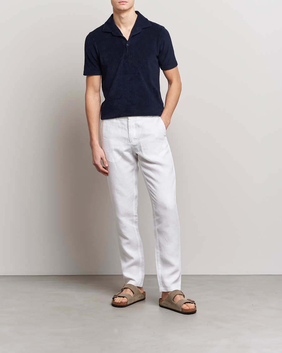 Herre | Polotrøjer | Gran Sasso | Cotton Terry Polo Navy