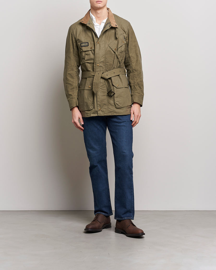 Barbour International City Casual Field Jacket Olive CareOfCarl