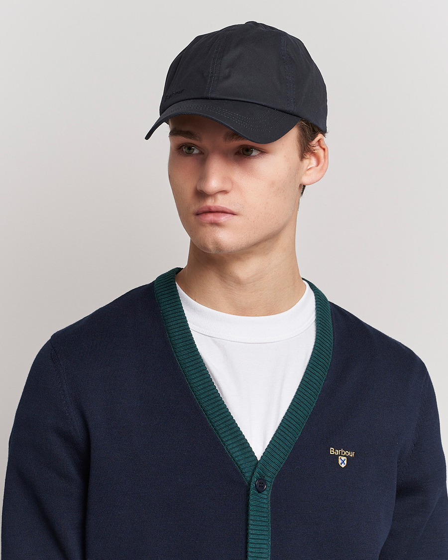 Barbour baseball cap navy online