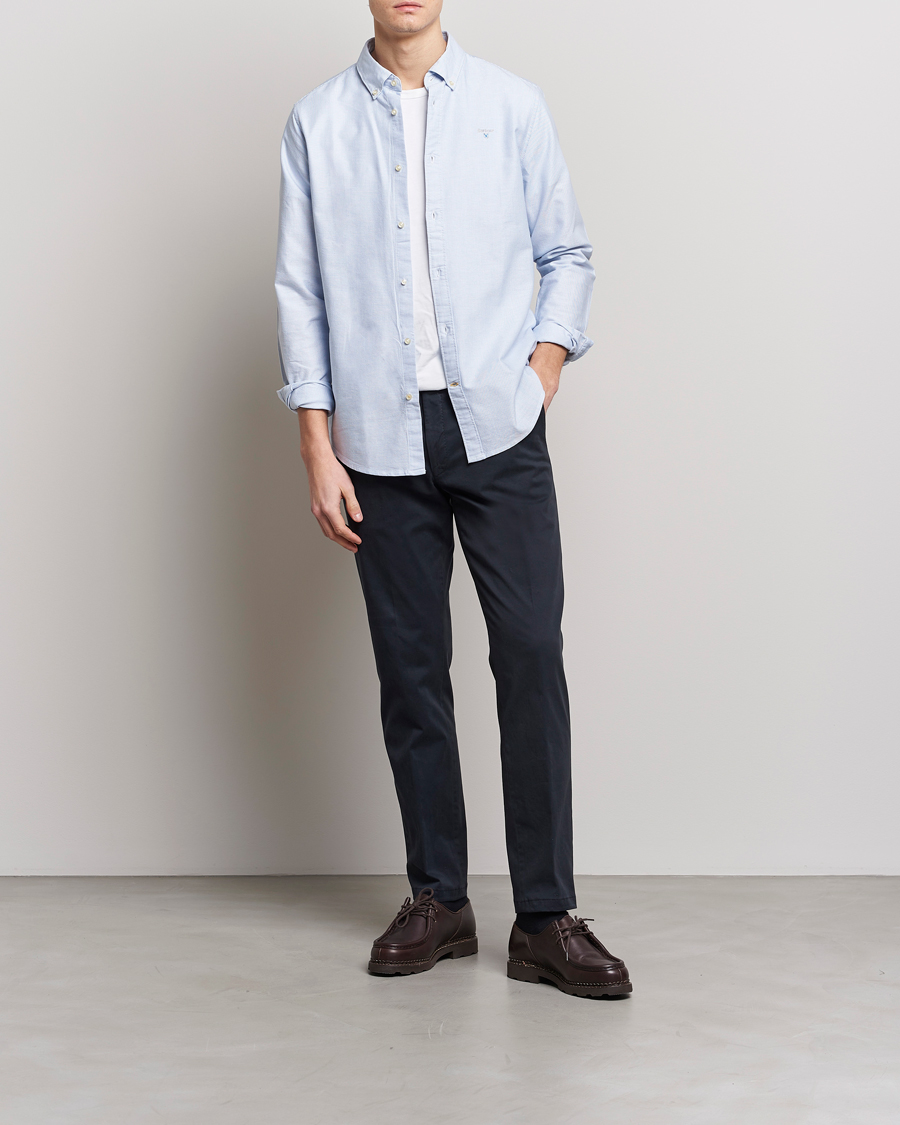 Herre | Skjorter | Barbour Lifestyle | Tailored Fit Striped Oxtown Shirt Blue/White