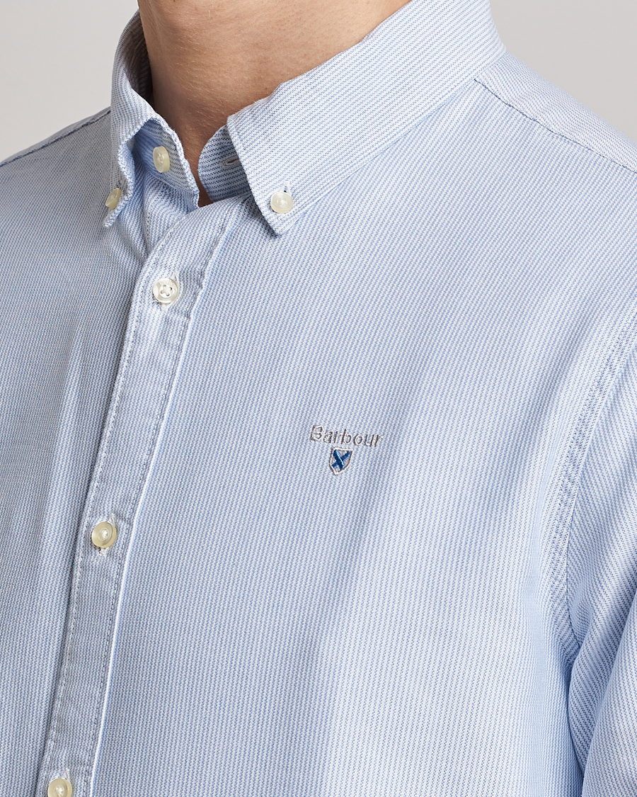 Herre | Skjorter | Barbour Lifestyle | Tailored Fit Striped Oxtown Shirt Blue/White