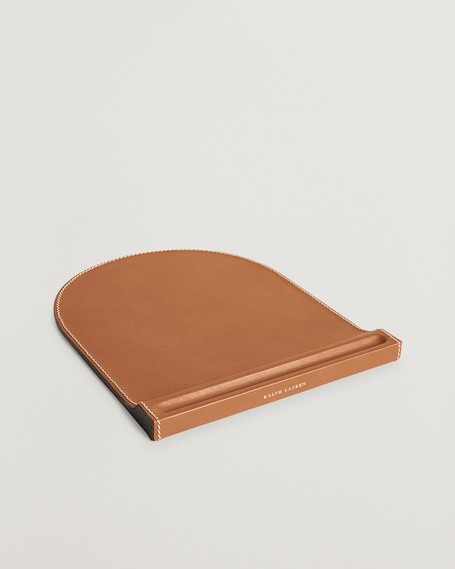 Herre | Ralph Lauren Home | Ralph Lauren Home | Brennan Leather Mouse Pad Saddle Brown