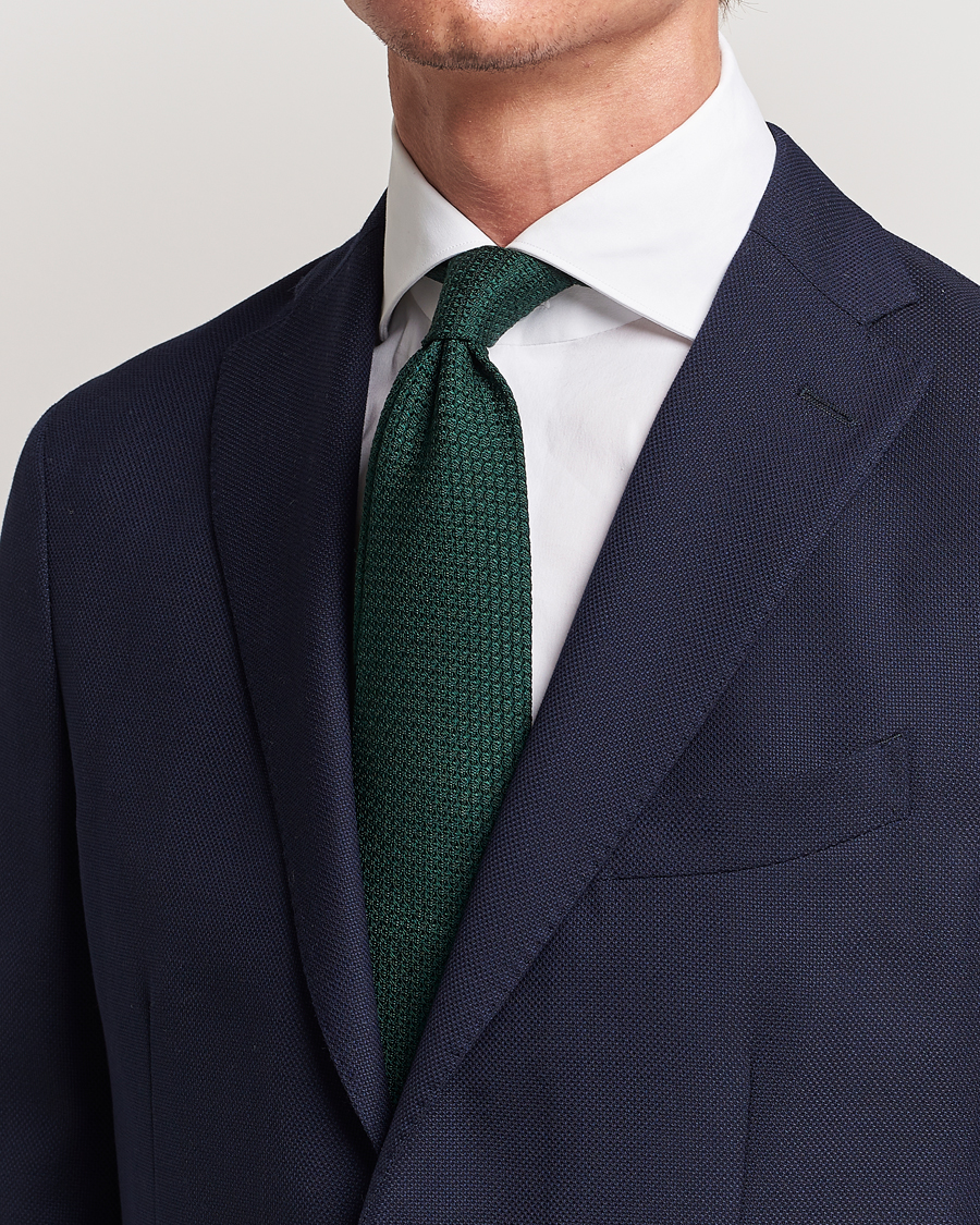 Herre | Eton | Eton | Grenadine Tie Dark Green