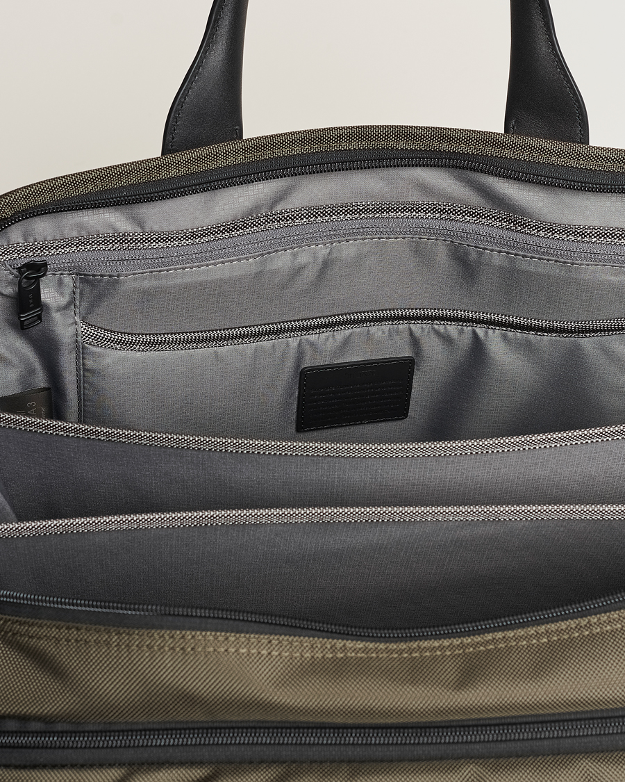 TUMI Alpha 3 Expandable Laptop Brief Olive Night - CareOfCarl.dk