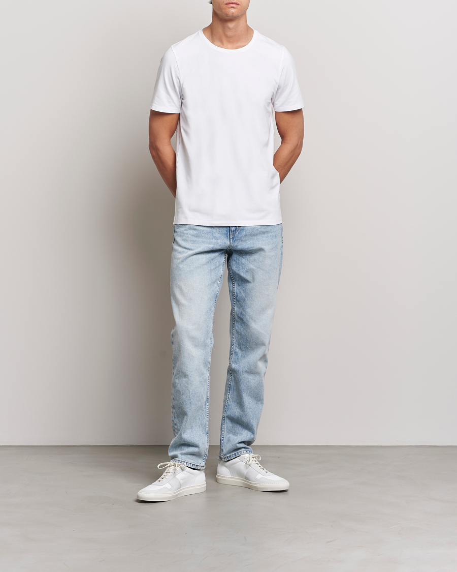 Herre | T-Shirts | Oscar Jacobson | Kyran Cotton T-shirt S-S White