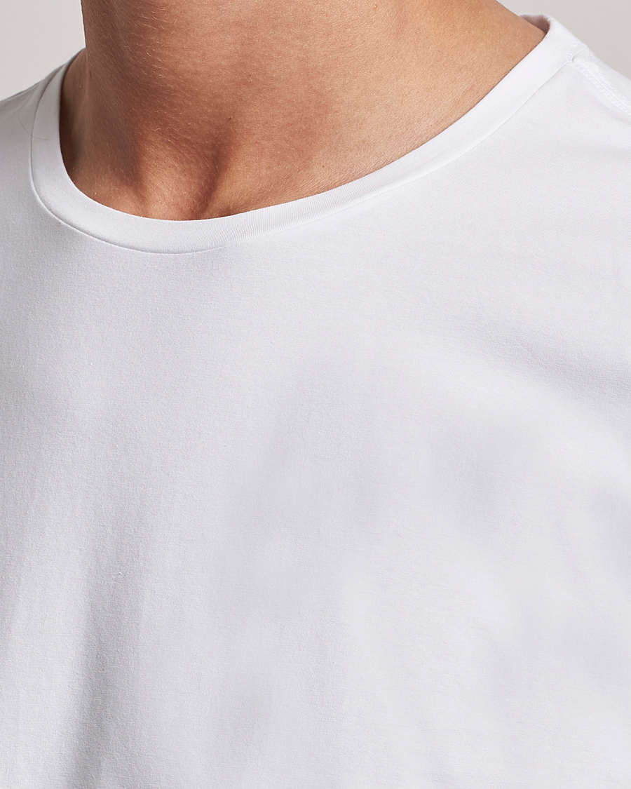 Herre | T-Shirts | Oscar Jacobson | Kyran Cotton T-shirt S-S White