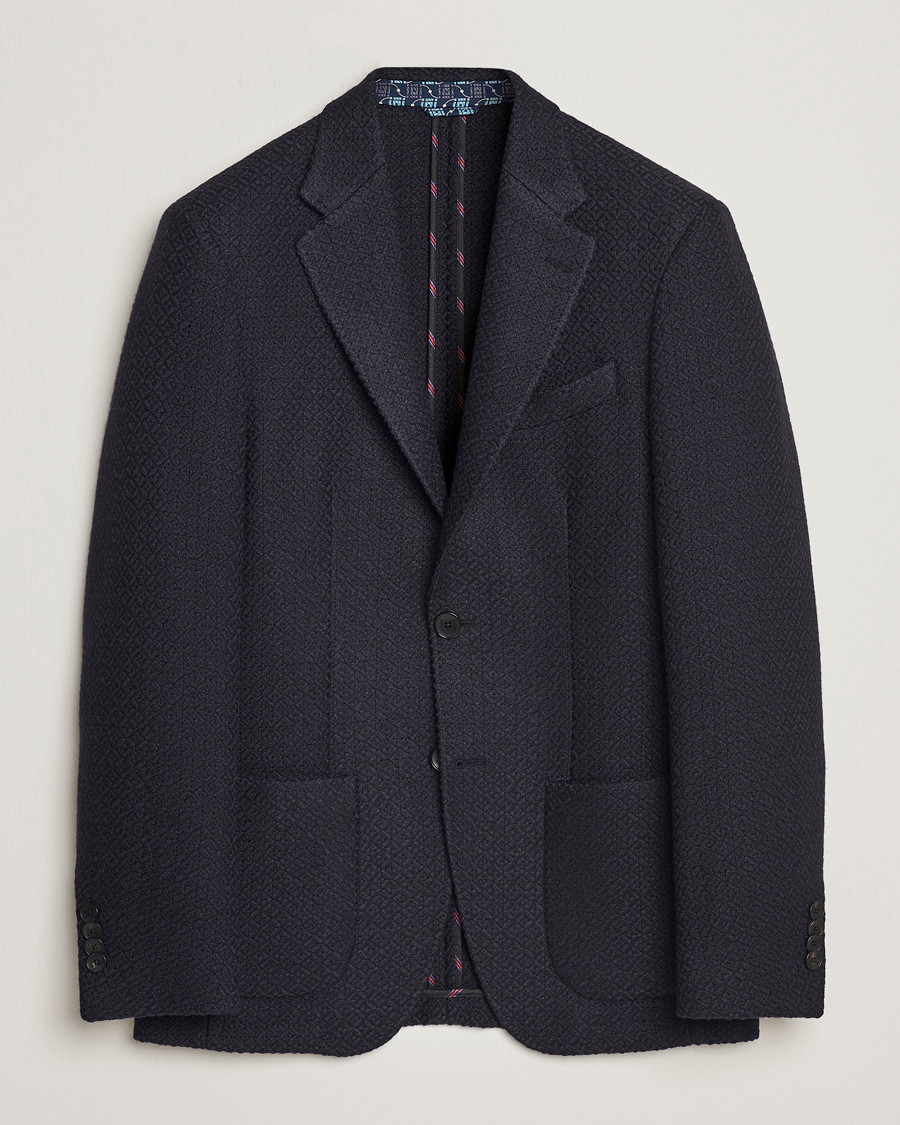Herre | Blazere & jakker | Etro | Jacquard Jersey Blazer Navy