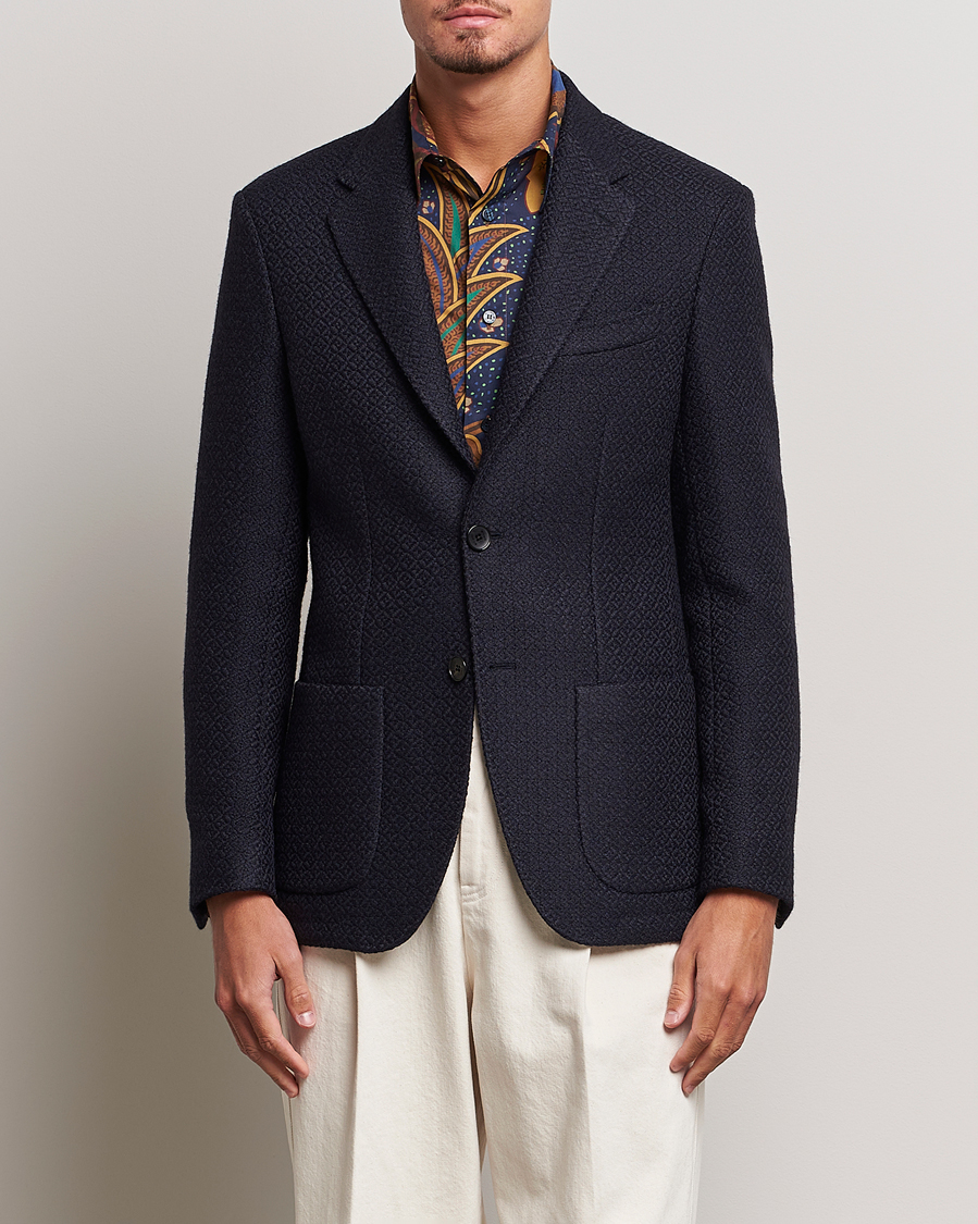 Herre | Blazere & jakker | Etro | Jacquard Jersey Blazer Navy