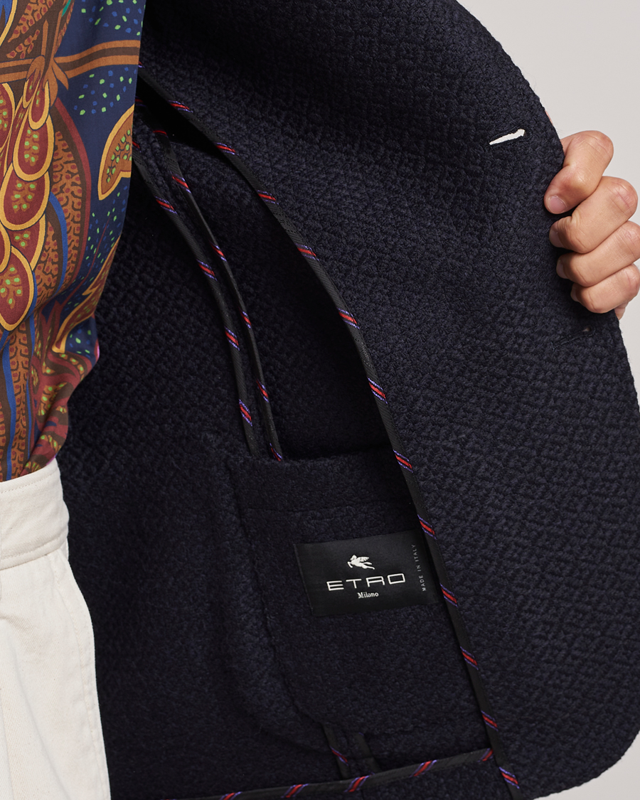 Herre | Blazere & jakker | Etro | Jacquard Jersey Blazer Navy