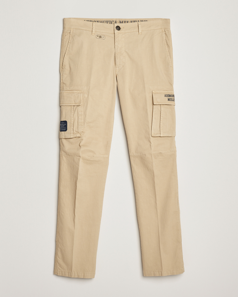 Aeronautica Militare Cotton Cargo Pants Sand - CareOfCarl.dk