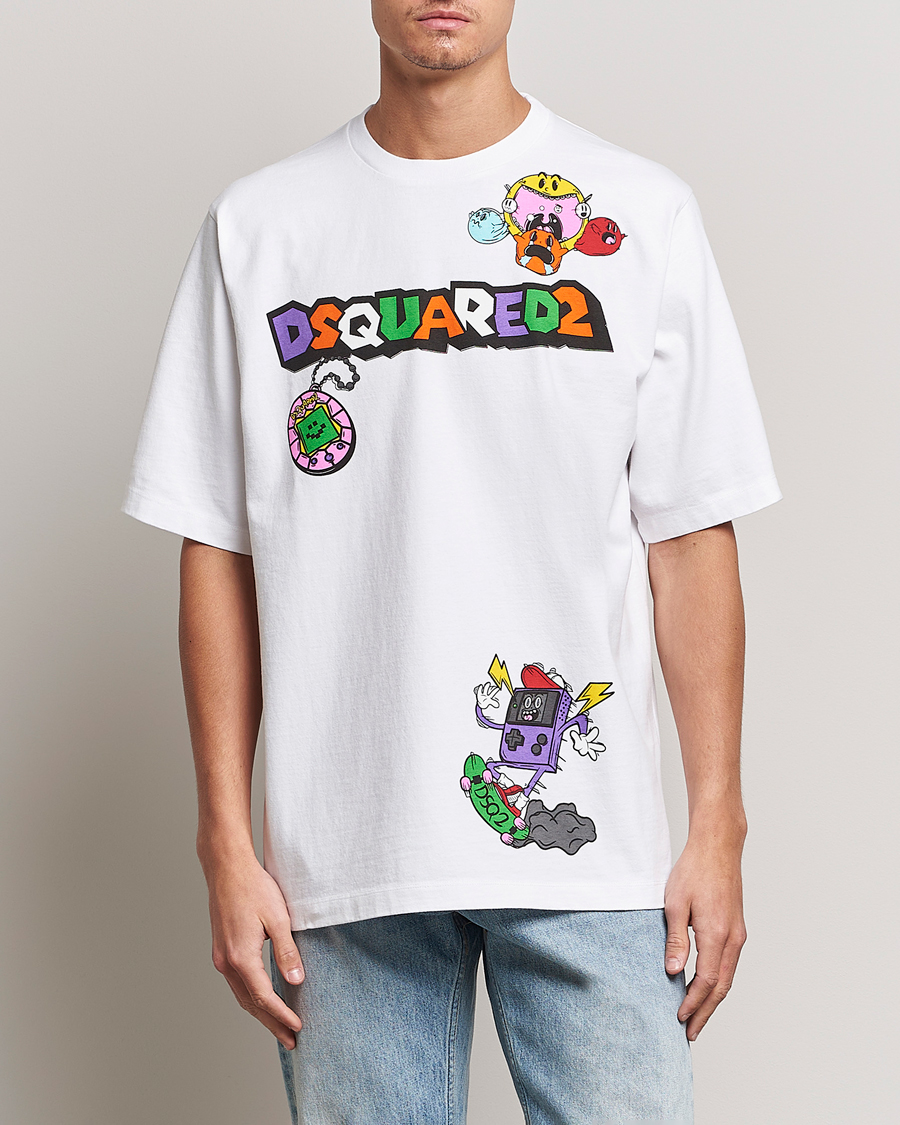 Herre | Tøj | Dsquared2 | Heavy Skater Tee White