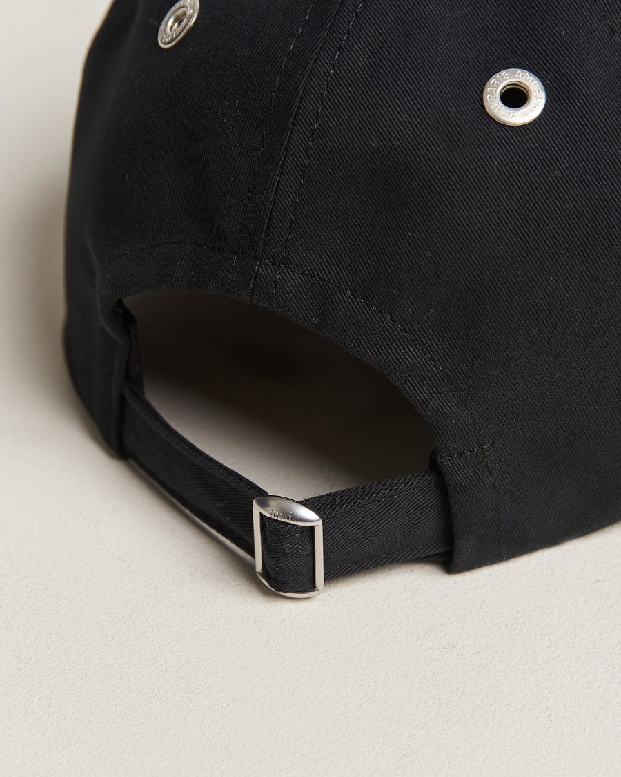 Herre | AMI Heart Logo Cap Black | AMI | Heart Logo Cap Black