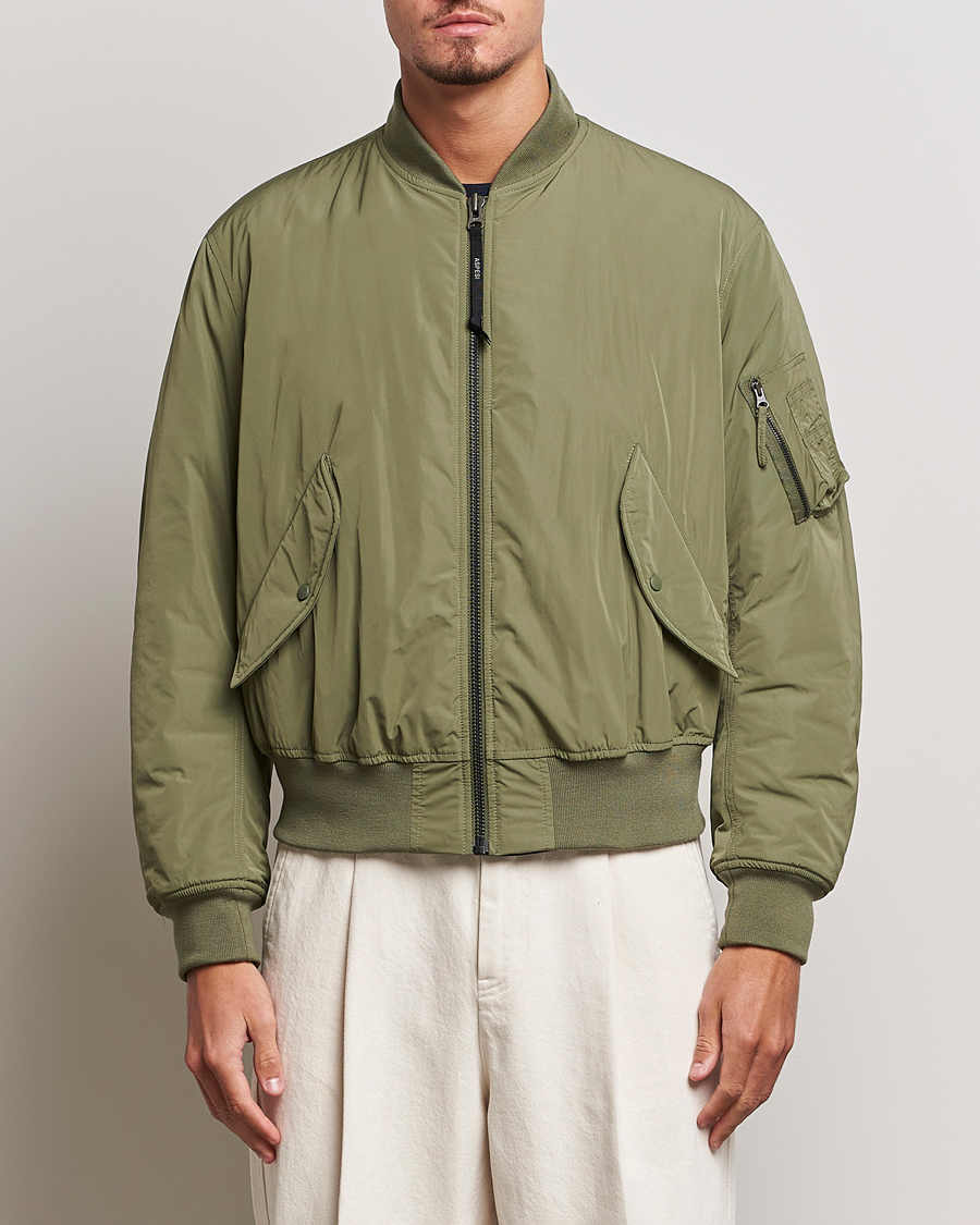 Herre | Bomberjakker | Aspesi | Gunner Nylon Flight Bomber Olive