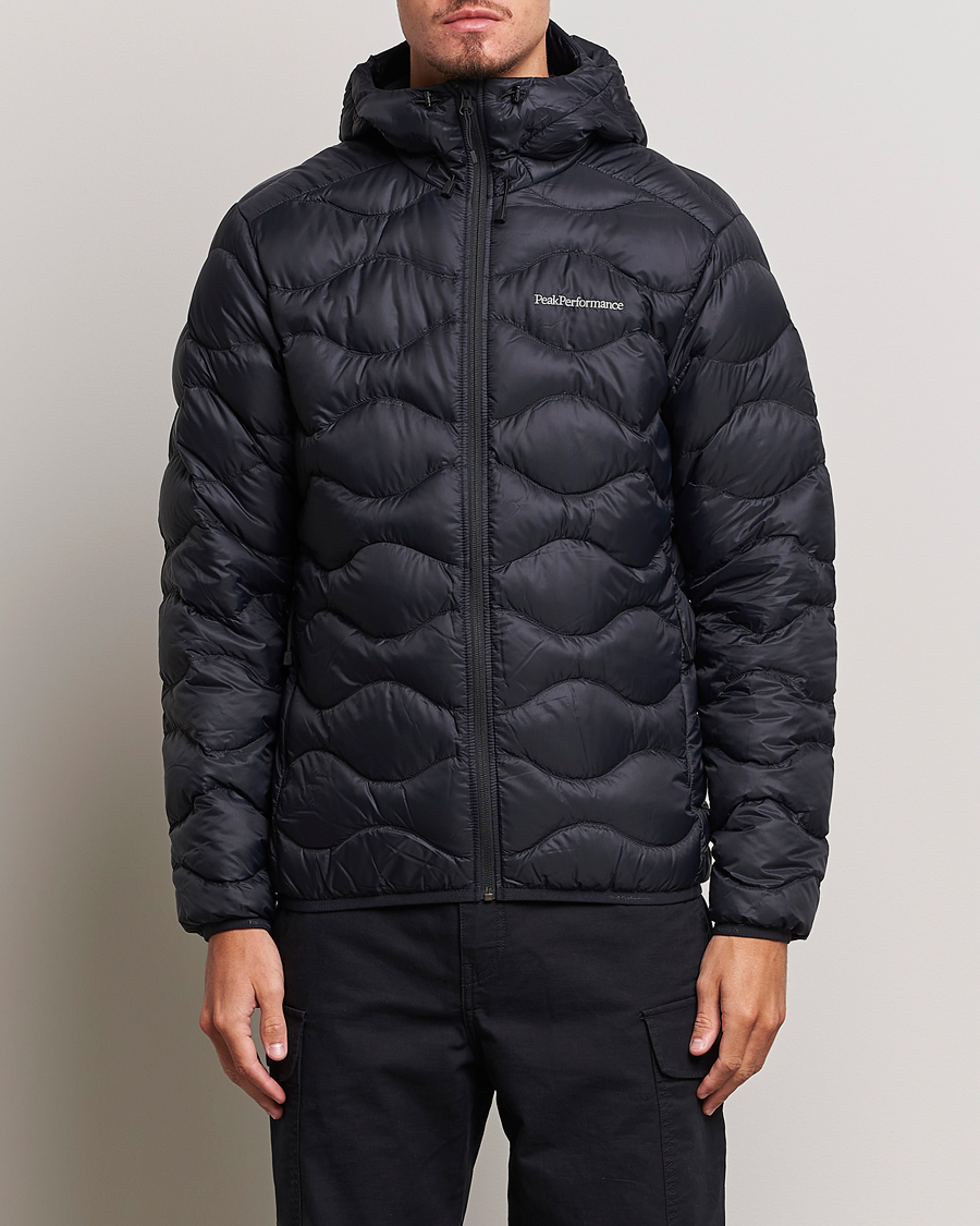 Herre | Letvægtsdunjakker | Peak Performance | Helium Down Hooded Jacket Black