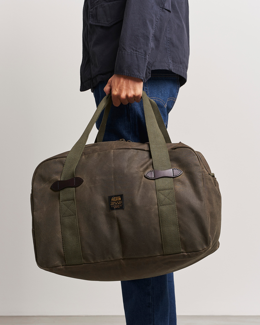 Herre |  | Filson | Tin Cloth Medium Duffle Otter Green